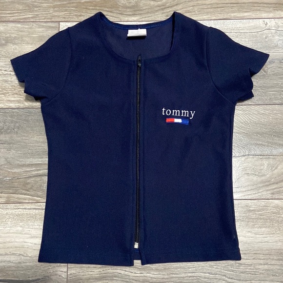 90s bootleg Tommy Hilfigher T zip - Picture 1 of 3